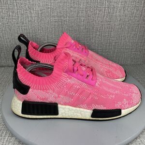 Adidas NMD R1 Primeknit PK Solar Pink Womens size 7.5 AQ1104